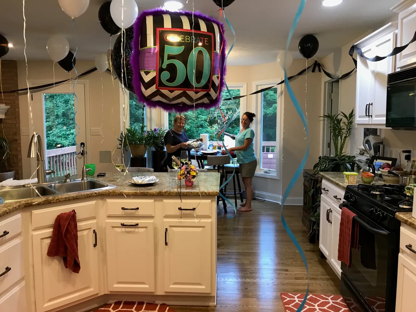 Jennifer celebrating with loved ones