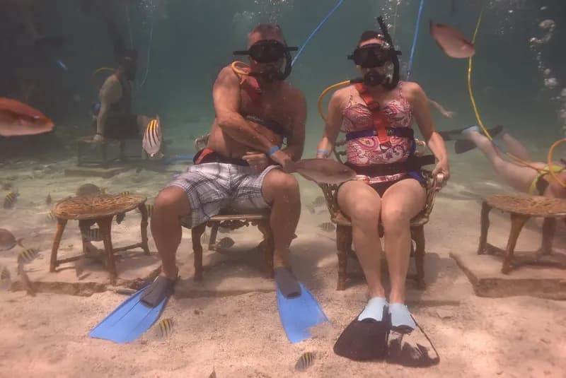Jennifer snorkeling