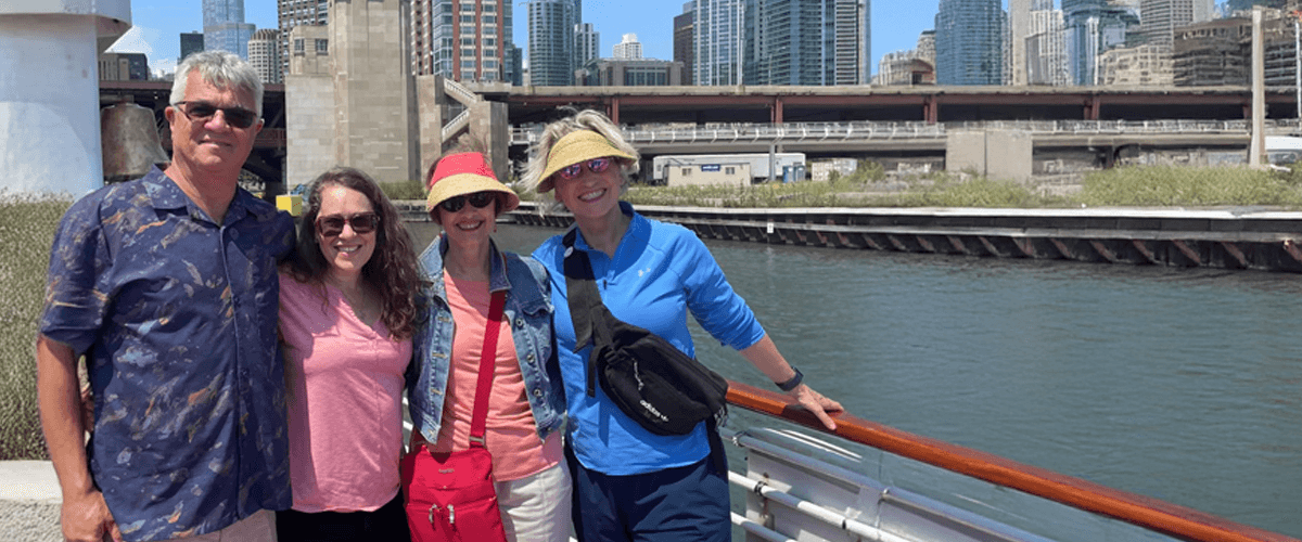 Jennifer with family and friends